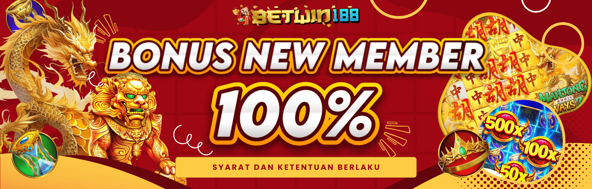 BONUS GACOR NEW MEMBER 100%