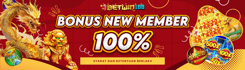 BONUS GACOR NEW MEMBER 100%